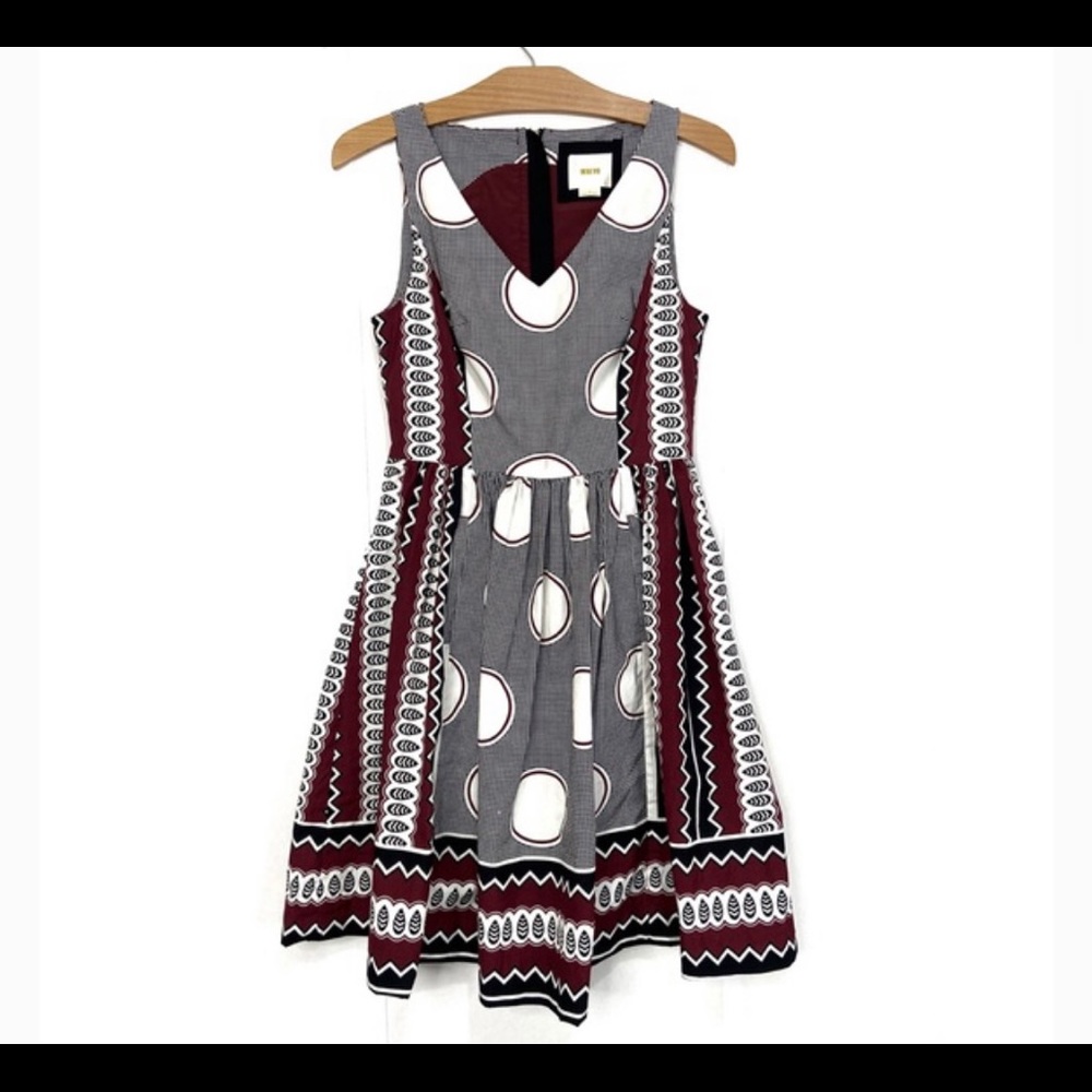 Anthropologie/Maeve polka dot garden dress